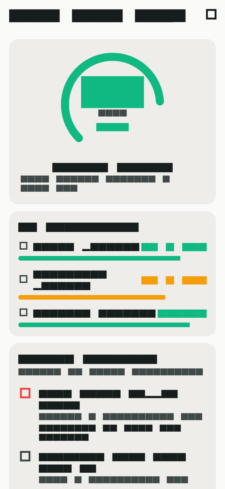 AutoSense diagnostic results